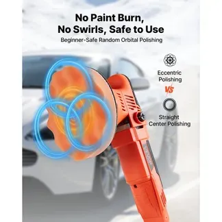 VEVOR Poliermaschine Auto, 150 mm Rotierender Autopolierer mit 6 Geschwindigkeiten 2000-6800 U/min 9mm Exzenter, 650W Schleifmaschinen mit Polierpad, Poliergerät für Wachsen Polieren Kratzerentfernung VEVOR Poliermaschine Auto, 150 mm Rotierender Autopolierer mit 6 Geschwindigkeiten 2000-6800 U/min 9mm Exzenter, 650W Schleifmaschinen mit Polierpad, Poliergerät für Wachsen Polieren Kratzerentfernung