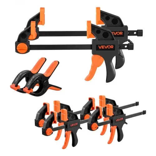 VEVOR Einhandzwinge, 8er-Pack, 15,24 & 30,48 cm Öffnung, mit Federzwingen, Schnellspannzwinge, 70 kg Klemmkraft, Schraubzwinge, Selbstverriegelndes Design, Klemmzwinge für Holz- & Metallbearbeitung – Bild 8