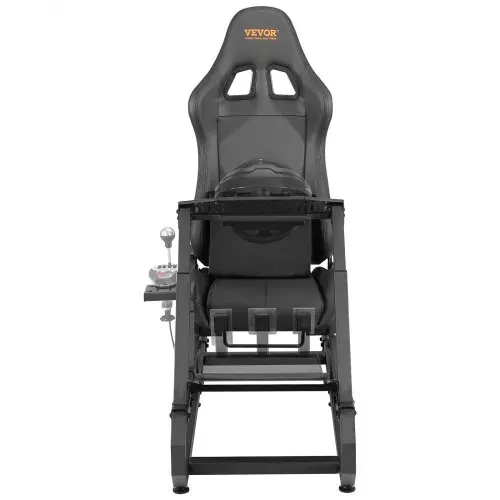 VEVOR Rennlenkradständer für Logitech G923/G920/G29, robustes Fahrsimulator-Cockpit aus Stahl – Thrustmaster T248P, Lenkradhalterung höhenverstellbar und Fußpedalwinkel einstellbar, max. Tragkraft 330 lbs, kompakt – Bild 9