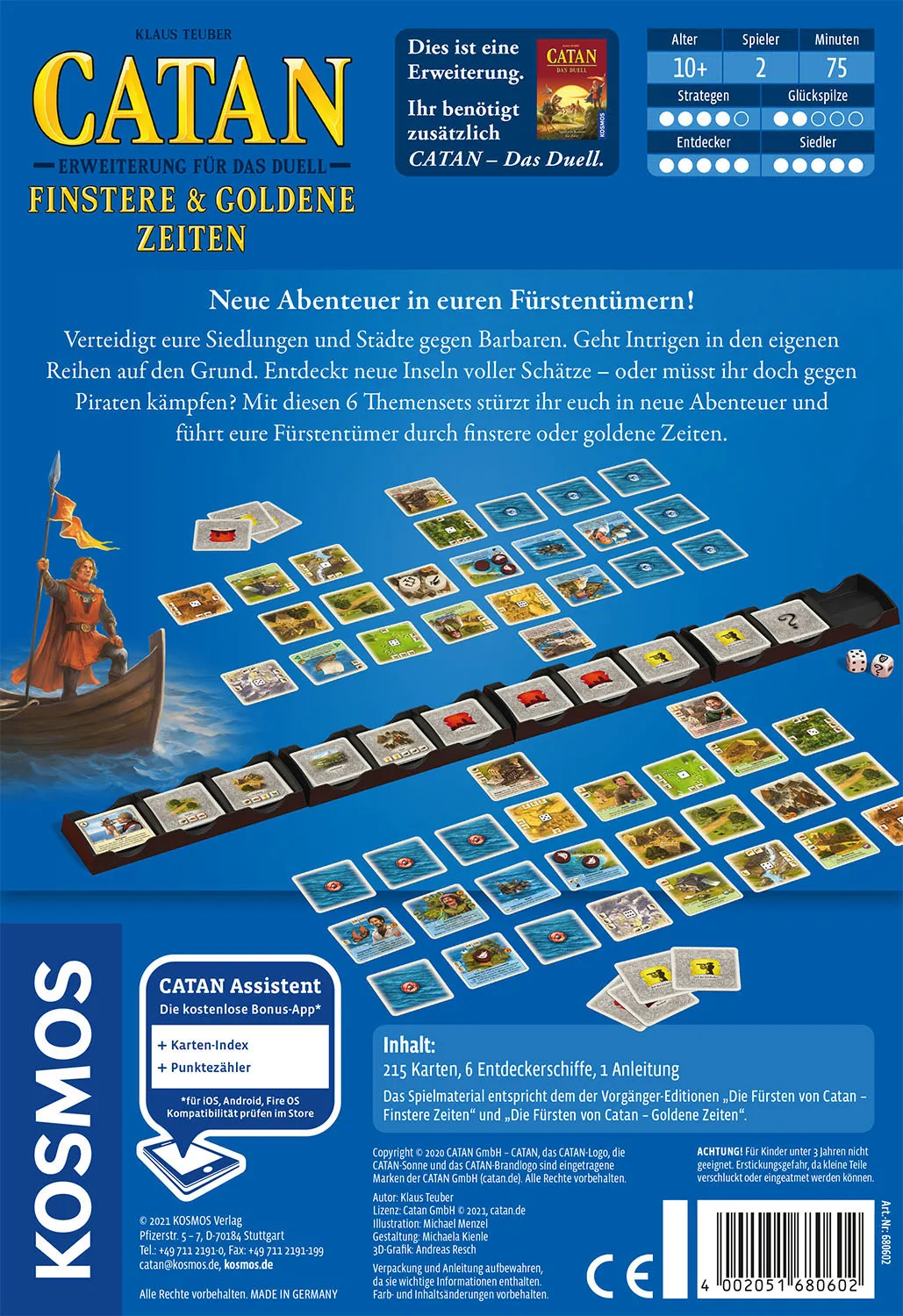 Kosmos Catan - Erweiterung für das Duell - Finstere & Goldene Zeiten – Bild 2