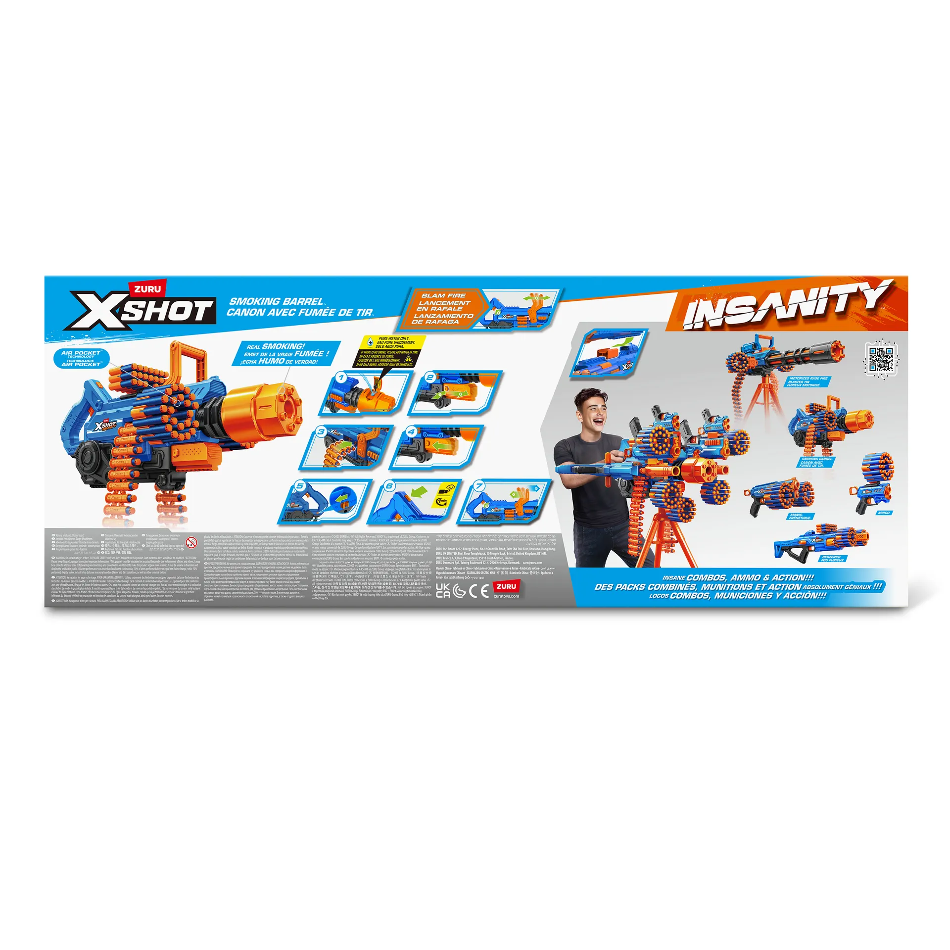ZURU XSHOT Insanity Smoking Barrel Blaster – Bild 7