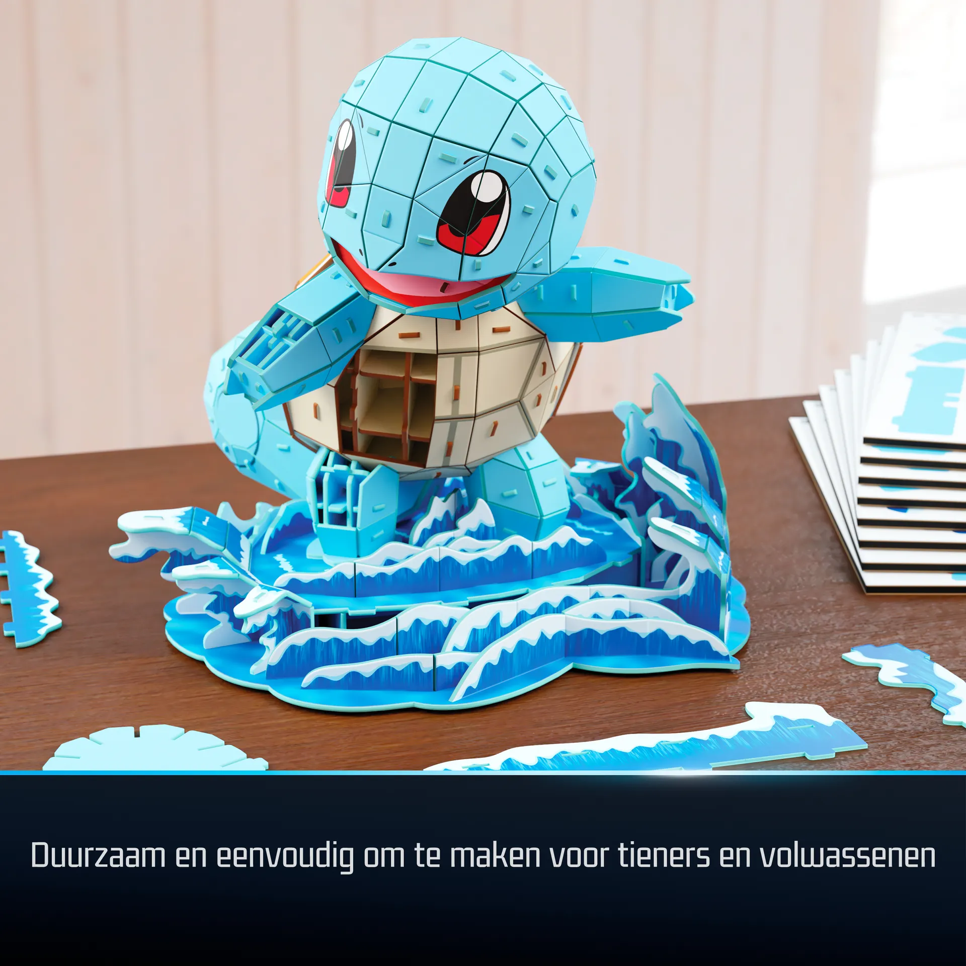 4D Build - Pokémon Schiggy - detailreicher 3D-Modellbausatz – Bild 4