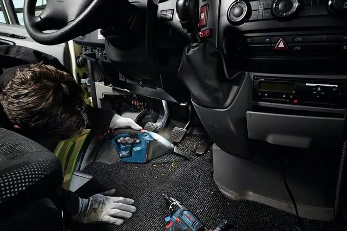 Bosch GAS 10,8 V-LI Handstaubsauger Blau Beutellos – Bild 2