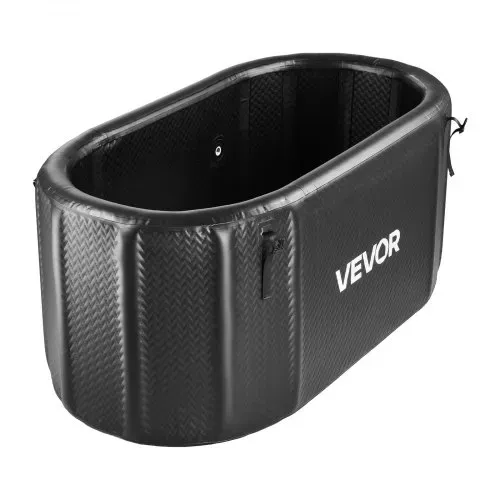 VEVOR Eisbadewanne Aufblasbar 830 L 150 x 80 x 76 cm Schwarz ohne Wasserkühler, Kaltwasser-Badewanne Kompatibel mit Wasserkühlern und Isoliertem Deckel, für Eisbad und Regeneration von Sportlern – Bild 10