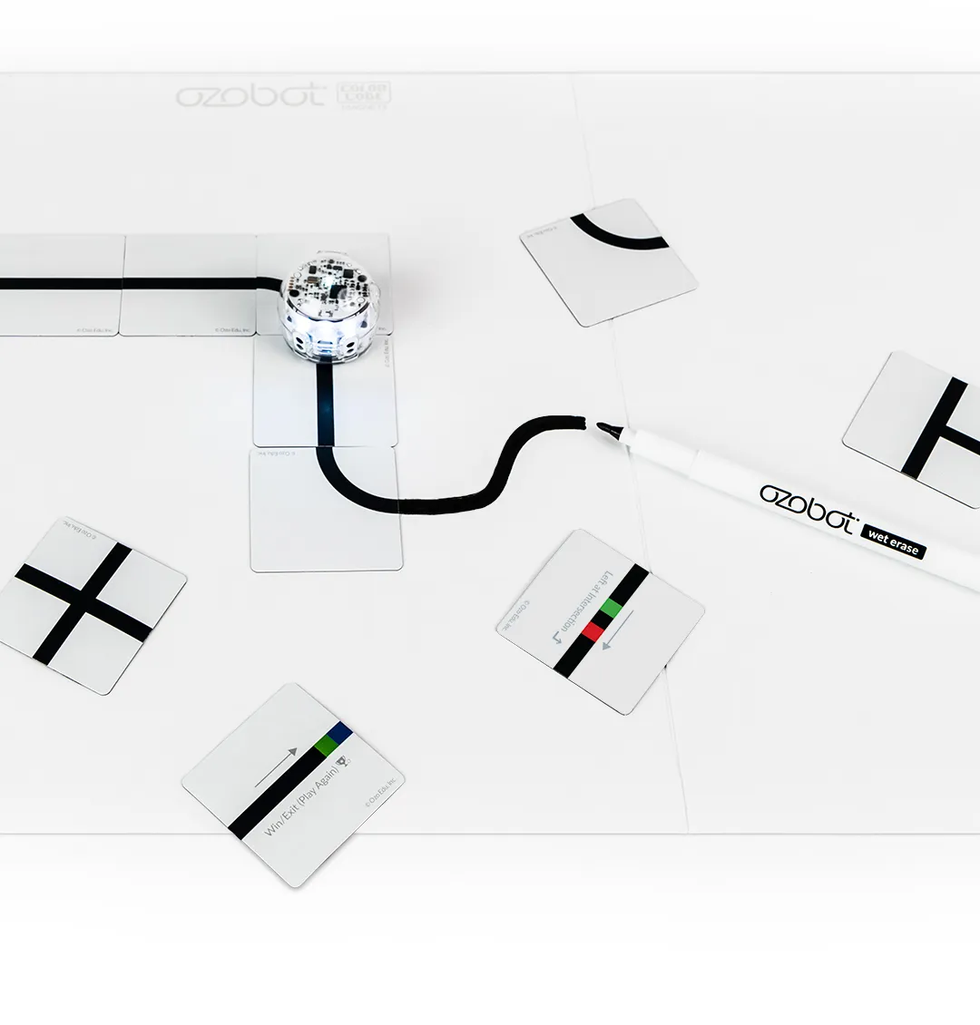 Ozobot MINT Basis Set Magnetische Farbcode Kacheln "Color Code Magnets Base Kit" – Bild 4