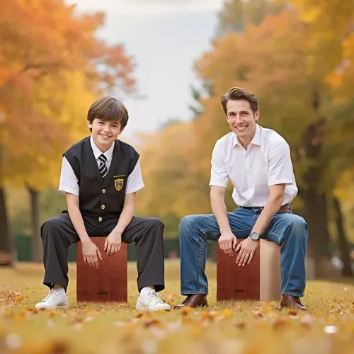 VEVOR Cajon, Kistentrommel, mit internen Snare-Drähten, kompakte & leichte Drum-Box aus Holz, Trommel-Musikinstrument mit Silikonfüßen, abgerundeten Kanten, für Anfänger & Profis, 255x255x380 mm – Bild 7