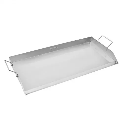 VEVOR Grillplatte Grillpfanne Edelstahl universelle rechteckige Platte (809 x 370 mm) mit flacher Oberseite, Gasgrill-Grillplatte für BBQ-Grill Teppanyaki, tragbares Familienkochgeschirr mit Griff – Bild 8