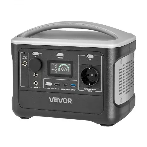 VEVOR Tragbare Powerstation, 600W Solargenerator, 493Wh LiFePO4-Akku-Backup mit 7 Ausgängen, Geeignet für Notfälle zu Hause, Camping im Freien, Wohnmobilreisen (Solarpanel NICHT Enthalten) – Bild 10