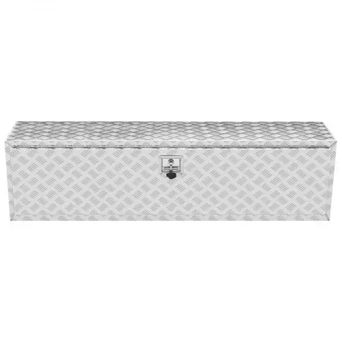 VEVOR Unterboden-Lkw-Box, 1524 x 430 x 460 mm Pickup-Aufbewahrungsbox, Aluminium-Werkzeugkasten mit Schloss & Schlüsseln, Wasserdichte Anhänger-Werkzeugkiste für Lkw, Transporter, Anhänger usw. – Bild 9
