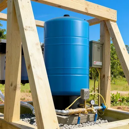 VEVOR Drucktank für vertikale Brunnen, 75,7 L vorgeladener Druckwassertank für Brunnenpumpen, Wasserspeicherbehälter aus Karbonstahl für Zuhause, Schule, Bauernhof und Bewässerungssysteme – Bild 7