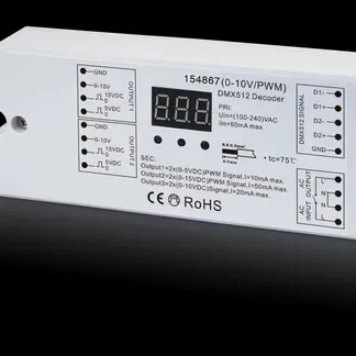 Synergy 21 LED Controller DMX 512 -> 0-10V Steuerausgang Synergy 21 LED Controller DMX 512 -> 0-10V Steuerausgang