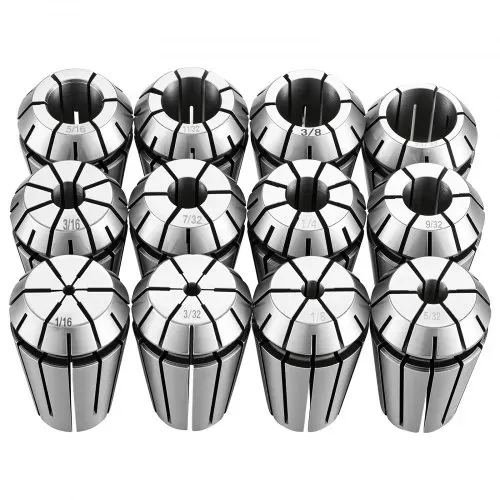 VEVOR ER16 Spannbuchsen Set 1/16 Zoll bis 13/32 Zoll 12-tlg Spannzangensatz, für CNC-Fräsmaschinen & Bohrmaschinen, 0,0008" Rundlaufgenauigkeit, CNC-Spannzangen mit Aufbewahrungskoffer, Legierter Stahl – Bild 9
