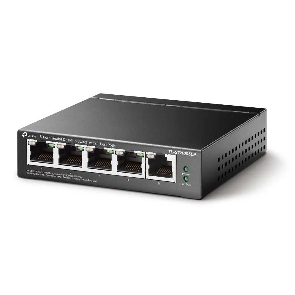 TP-Link 5-Port-Gigabit-Desktop-Switch mit 4-Port-PoE+ – Bild 2