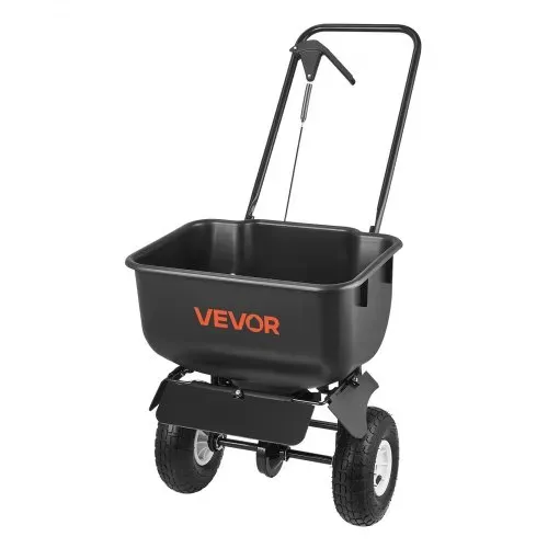 VEVOR Streuwagen 3,66 m Streubreite, Düngestreuer mit 36,3 kg Tragkraft & 10 Zoll Rädern, Schleuderstreuer als Aussaathilfe oder Düngerwagen für Saatgut, Dünger, Streusalz & Enteisungsmittel – Bild 8