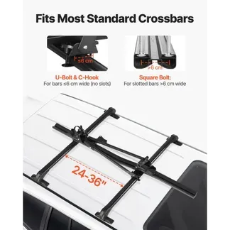 VEVOR Dachfahrradträger 15 kg Tragkraft, aufrechter Fahrraddachträger mit sicherem Verriegelungssystem für die meisten Standard-Querträger, aufrechter Autodachträger für SUV Auto, Schwarz VEVOR Dachfahrradträger 15 kg Tragkraft, aufrechter Fahrraddachträger mit sicherem Verriegelungssystem für die meisten Standard-Querträger, aufrechter Autodachträger für SUV Auto, Schwarz