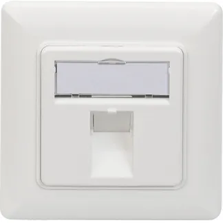 Leerdose für Keystone Module, 1x RJ-45, Anschlussdose Leerdose für Keystone Module, 1x RJ-45, Anschlussdose