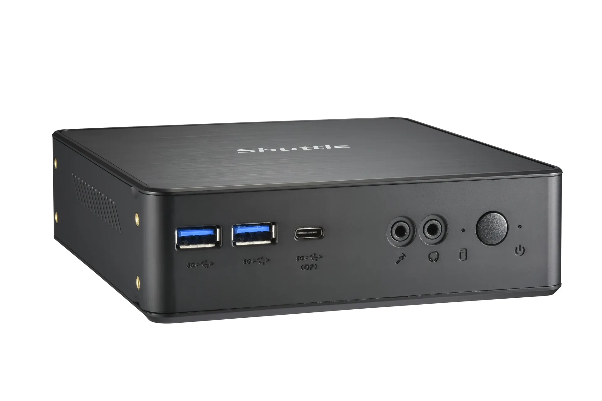 Shuttle Nano PC System NC4010XA, Intel Celeron 7305, 4GB RAM, 128GB M.2 SSD, 1x HDMI, 1x DP,1xUSB-C/DP, 6x USB3.2, 1x 2.5" bay, 2x M.2, 1x LAN, inkl. VESA & Stand – Bild 3