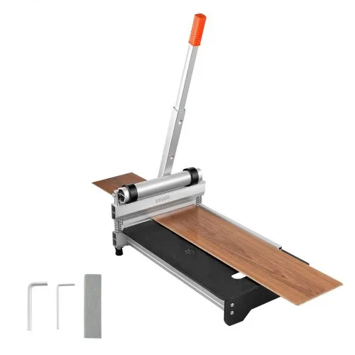 VEVOR Laminatschneider 330 mm, Vinylschneider 12 mm Schnittstärke, mit einstellbarem Winkel (15°/30°/45°), Teleskopgriff, für bestimmte Holzwerkstoffe wie Fertigparkett, LVT, VCT, SPC, LVP & WPC VEVOR Laminatschneider 330 mm, Vinylschneider 12 mm Schnittstärke, mit einstellbarem Winkel (15°/30°/45°), Teleskopgriff, für bestimmte Holzwerkstoffe wie Fertigparkett, LVT, VCT, SPC, LVP & WPC
