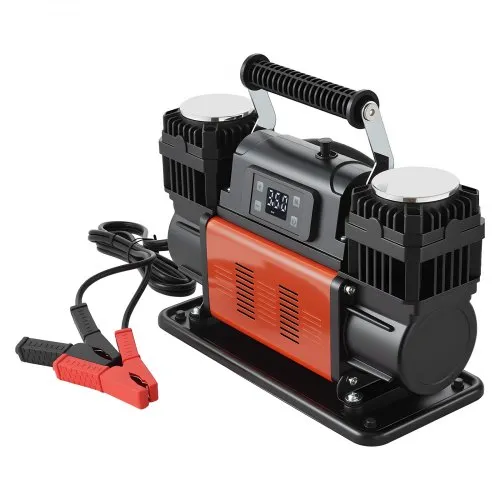 VEVOR Luftkompressor Zweizylinder, 300 L/min, Reifenfüller mit automatischer Abschaltung, 12 V, 10,3 bar, Offroad-Luftpumpe mit LCD-Digitalanzeige & Adaptern für LKW, PKW, SUV, Geländewagen & RV VEVOR Luftkompressor Zweizylinder, 300 L/min, Reifenfüller mit automatischer Abschaltung, 12 V, 10,3 bar, Offroad-Luftpumpe mit LCD-Digitalanzeige & Adaptern für LKW, PKW, SUV, Geländewagen & RV