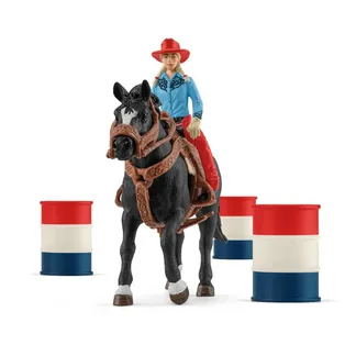 schleich Cowgirl Barrel Racing Fun schleich Cowgirl Barrel Racing Fun