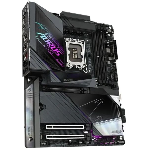 GIGABYTE Z890 AORUS MASTER Mainboard - Unterstützt Intel Core Ultra (Serie 2) CPUs, 18+1+2 Phasen VRM, bis zu 9500MHz DDR5 (OC), 2xPCIe 5.0 + 3xPCIe 4.0, Wi-Fi 7, 10GbE LAN, Thunderbolt 4 – Bild 3