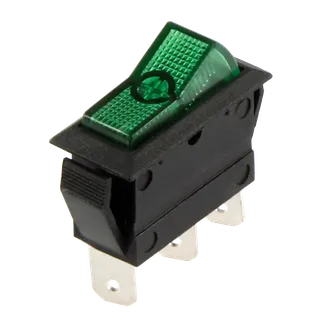 Kfz-Schalter McPower, 3-polig, 12V-250V/20A, grün, Stellungen: EIN/EIN Kfz-Schalter McPower, 3-polig, 12V-250V/20A, grün, Stellungen: EIN/EIN