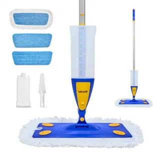 VEVOR Sprühwischer Bodenwischer mit 3 wiederverwendbaren waschbaren Wischpads, Sprühmopp mit nachfüllbaren 800 ml Wassertank & Sprühfunktion für Reinigung von Fliesenböden Vinylböden Holzböden VEVOR Sprühwischer Bodenwischer mit 3 wiederverwendbaren waschbaren Wischpads, Sprühmopp mit nachfüllbaren 800 ml Wassertank & Sprühfunktion für Reinigung von Fliesenböden Vinylböden Holzböden