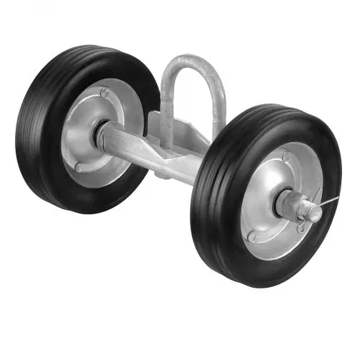 VEVOR Schiebetor-Set 32–50 mm, Rolltor-Hardware-Set, universelle Schiebetorrollen, Hochleistungs-Schiebetor-Führungsrolle für Schiebetore und Rolltüren, max. Tragkraft 272 kg, schwarz – Bild 9