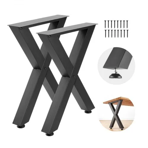 VEVOR Tischkufen 2er-Set 600×750 mm, X-Förmige Tischuntergestell 1000 kg, Tischbeine Kohlenstoffstahl, Möbelfüße, Tischgestell, Tischfüße für Schreibtische, Couchtische, Esstische, Schwarz VEVOR Tischkufen 2er-Set 600×750 mm, X-Förmige Tischuntergestell 1000 kg, Tischbeine Kohlenstoffstahl, Möbelfüße, Tischgestell, Tischfüße für Schreibtische, Couchtische, Esstische, Schwarz