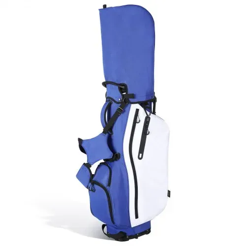VEVOR Golfbag mit 7-Facher Einteilung, Golftasche mit Standfüßen Doppelschultergurt Durchgehenden Trennfächern Regenhaube Stautaschen, Caddybag aus Polyester für Herren Damen Golf Cartbag – Bild 10