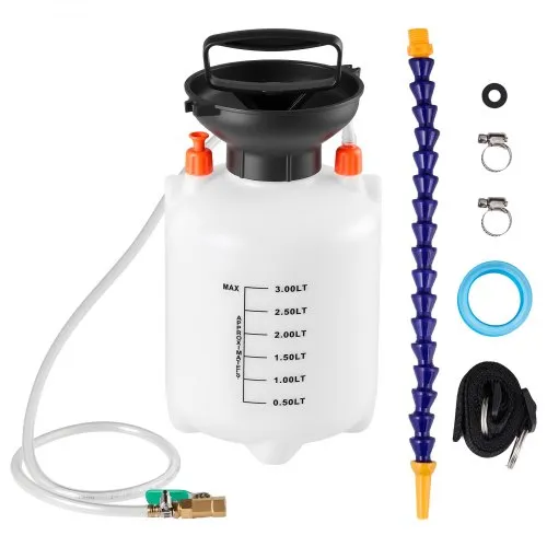 VEVOR Getriebeölpumpe, 3 L, Ölfüller, Manuelle Getriebeöl-Transferpumpe mit Schlauch & HDPE-Tank, Pumpenwerkzeug mit PTFE-Band, Kfz-Ölbefüllsystem, Schaltgetriebeflüssigkeitsfüllgerät VEVOR Getriebeölpumpe, 3 L, Ölfüller, Manuelle Getriebeöl-Transferpumpe mit Schlauch & HDPE-Tank, Pumpenwerkzeug mit PTFE-Band, Kfz-Ölbefüllsystem, Schaltgetriebeflüssigkeitsfüllgerät