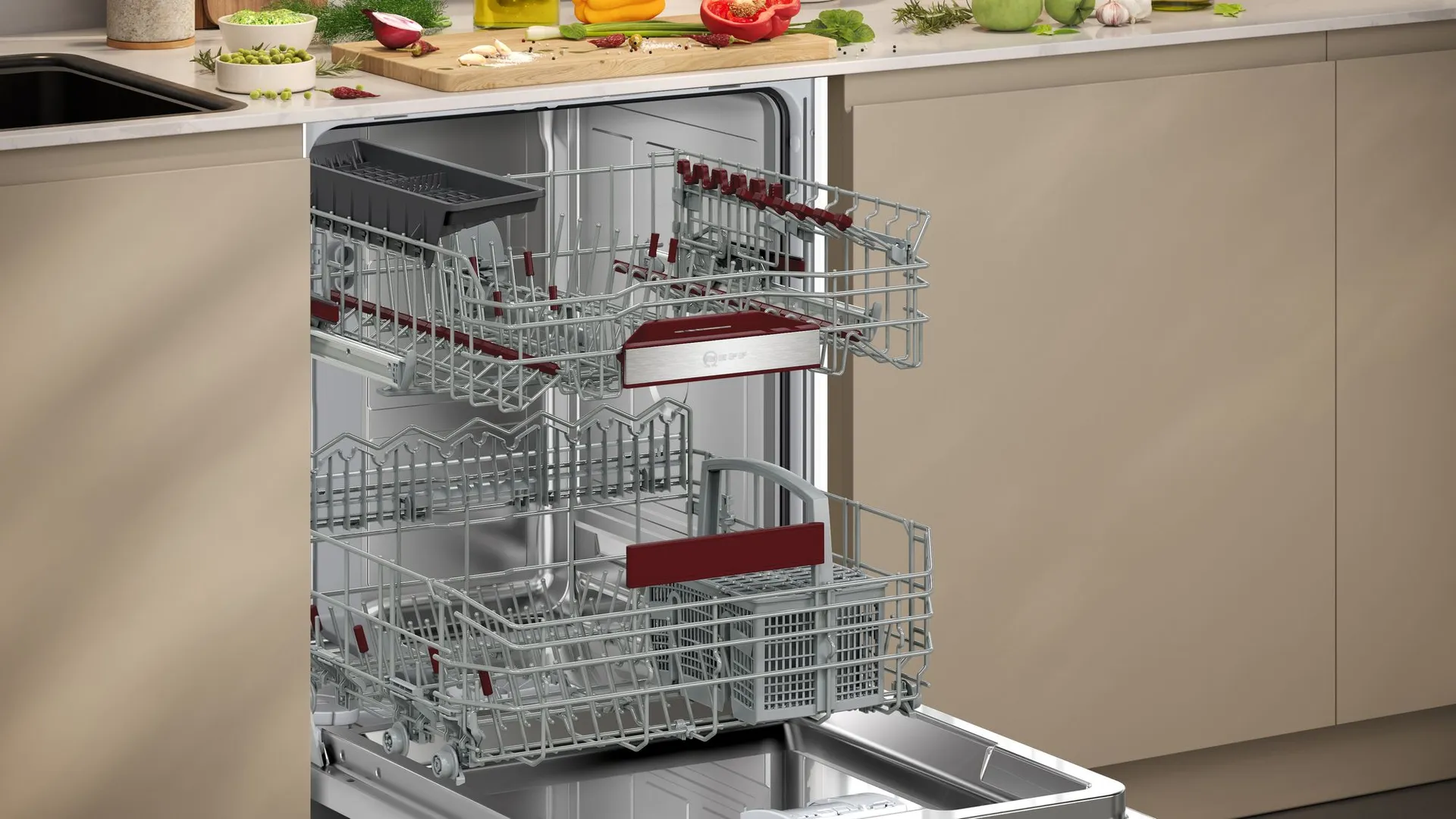 Neff S257EAX00E Spülmaschine Voll integriert 13 Maßgedecke B – Bild 6