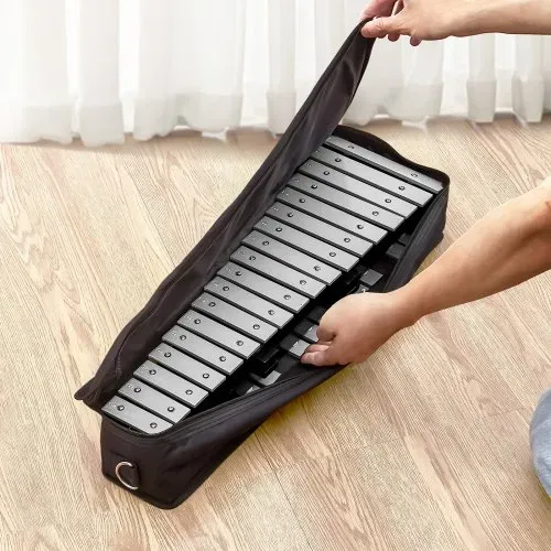 VEVOR Glockenspiel-Xylophon-Set mit 32 Tönen, Schlaginstrument mit Schlägeln, Trommelstöcken und Tragetasche, professionelles Glockenspiel-Xylophon-Schlaginstrumentenset für Erwachsene und Schüler – Bild 7