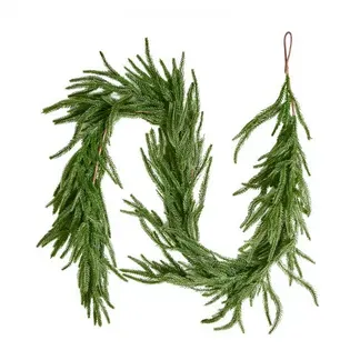 VEVOR Weihnachtsgirlande, 1524 mm, realistische Norfolk-Kieferngirlande, Tannengirlande, künstliche Grüngirlanden, für die Weihnachtsdeko im Innen- & Außenbereich auf Tisch, Kaminsims & Kamin VEVOR Weihnachtsgirlande, 1524 mm, realistische Norfolk-Kieferngirlande, Tannengirlande, künstliche Grüngirlanden, für die Weihnachtsdeko im Innen- & Außenbereich auf Tisch, Kaminsims & Kamin