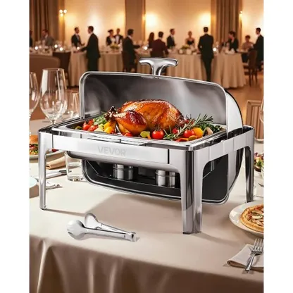 Speisenwärmer Chafing Dish Gastronormbehälter 3x8Qt Buffet Glasschild - Sofort Versand Speisenwärmer Chafing Dish Gastronormbehälter 3x8Qt Buffet Glasschild - Sofort Versand