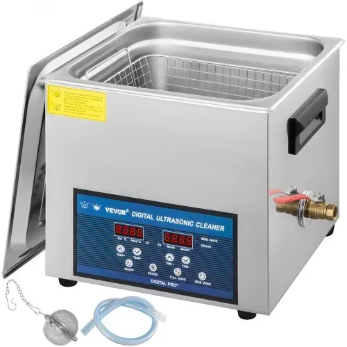 VEVOR Ultraschallreiniger 10L, Ultraschall Reinigungsgerät 260W , Zweifrequenz-Ultraschallreiniger, Schmuckreiniger Ultraschall Ultraschallreiniger Ultraschallreinigungsgerät Brille mit LED-Bildschirm VEVOR Ultraschallreiniger 10L, Ultraschall Reinigungsgerät 260W , Zweifrequenz-Ultraschallreiniger, Schmuckreiniger Ultraschall Ultraschallreiniger Ultraschallreinigungsgerät Brille mit LED-Bildschirm