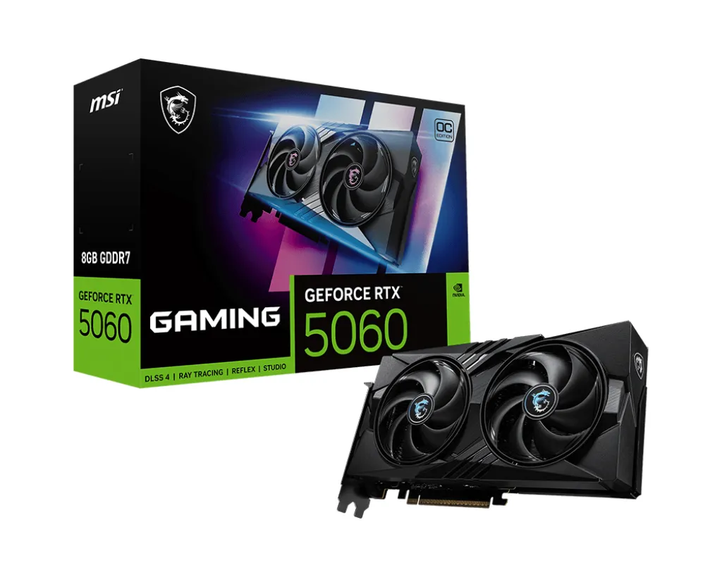 MSI GeForce RTX 5060 8G GAMING OC NVIDIA 8 GB GDDR7 MSI GeForce RTX 5060 8G GAMING OC NVIDIA 8 GB GDDR7