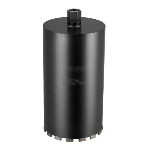 VEVOR Kernbohrer Bohrkrone φ 203 mm 356 mm Bohrtiefe, 1-1/4 Zoll-7 Innengewinde, Hochpräzisions-Schweißtechnologie, Nass-Diamantkernbohrer Kernlochbohrer für Stahlbeton Ziegel Mauerwerk – Bild 10