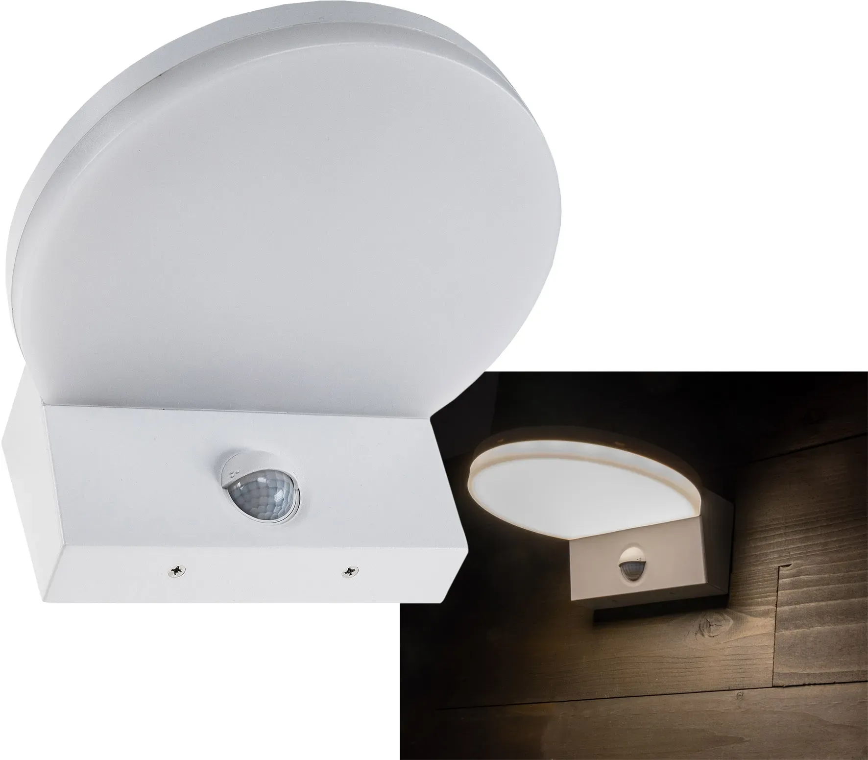 LED Wandleuchte “TORTUGUERO” IP65 15W, 1526lm, 140° Bewegungsmelder, 3000K LED Wandleuchte “TORTUGUERO” IP65 15W, 1526lm, 140° Bewegungsmelder, 3000K