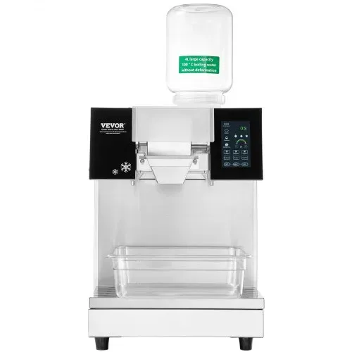 VEVOR Kommerzielle Schneeflocken-Eismaschine Schneeeisbereiter, 230 kg / 24 h Schneeflocken-Eismaschine, Edelstahl-Eisrasierer, elektrischer Schneekegel-Maker mit Luftkühlsystem & Touch-LCD – Bild 8