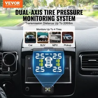 VEVOR Reifendrucküberwachungssystem für Wohnmobile, 7,3–87 psi Anhänger-TPMS, universelles kabelloses Autoalarmsystem wasserdichtes TPMS-Sensorset mit 4 Sensoren 5 Alarmmodi Echtzeitanzeige VEVOR Reifendrucküberwachungssystem für Wohnmobile, 7,3–87 psi Anhänger-TPMS, universelles kabelloses Autoalarmsystem wasserdichtes TPMS-Sensorset mit 4 Sensoren 5 Alarmmodi Echtzeitanzeige