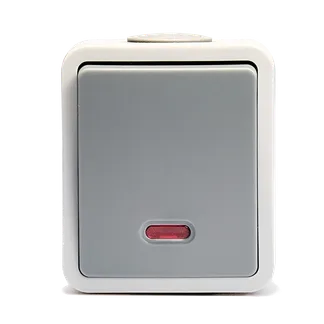 Feuchtraum Kontroll-Schalter McPower “Fix“, Steckanschluss,IP54,250V~/10A, AP Feuchtraum Kontroll-Schalter McPower “Fix“, Steckanschluss,IP54,250V~/10A, AP