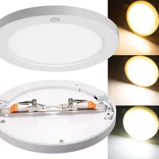 LED Deckenleuchte „BUTON“ mit PIR-Sensor Ø 23cm, 10/15/18W – 3000/4000/6000k LED Deckenleuchte „BUTON“ mit PIR-Sensor Ø 23cm, 10/15/18W – 3000/4000/6000k