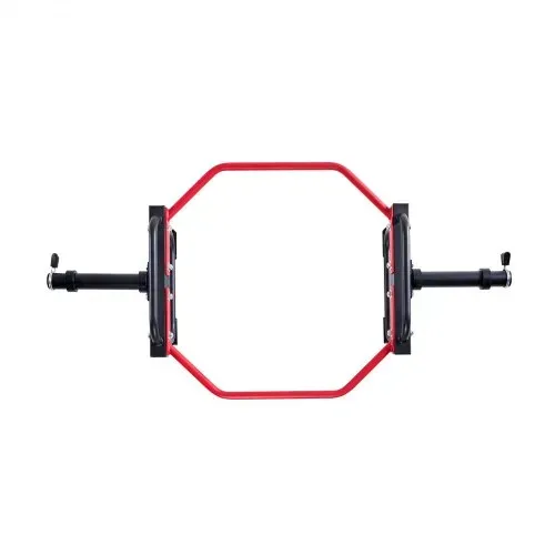 VEVOR Trap Bar Hexagon Hantelstange Langhantel 50 mm 240 kg Tragkraft, Gewichtheben und Krafttrainingsgerät, Heimfitnessstudio für Kniebeugen Kreuzheben Schulterdrücken, Rot – Bild 9