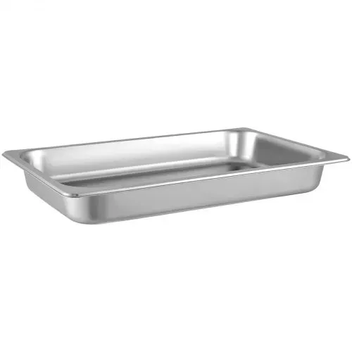 VEVOR Edelstahl Behälter 6 Stück, Speisebehälter Essens Behälter, Antihaft Teller, 537 x 330 x 65 mm kommerzieller Warmhaltebehälter für Speisen, Torten, Aufläufe, Hotelpfanne – Bild 9