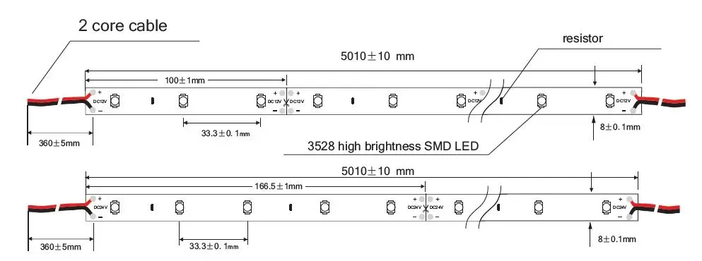Synergy 21 LED Flex Strip 3528 - 60 KW DC12V 12W IP20 – Bild 2