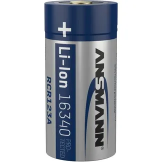 Li-Ion Akku 16340 850mAh mit Ladebuchse Li-Ion Akku 16340 850mAh mit Ladebuchse
