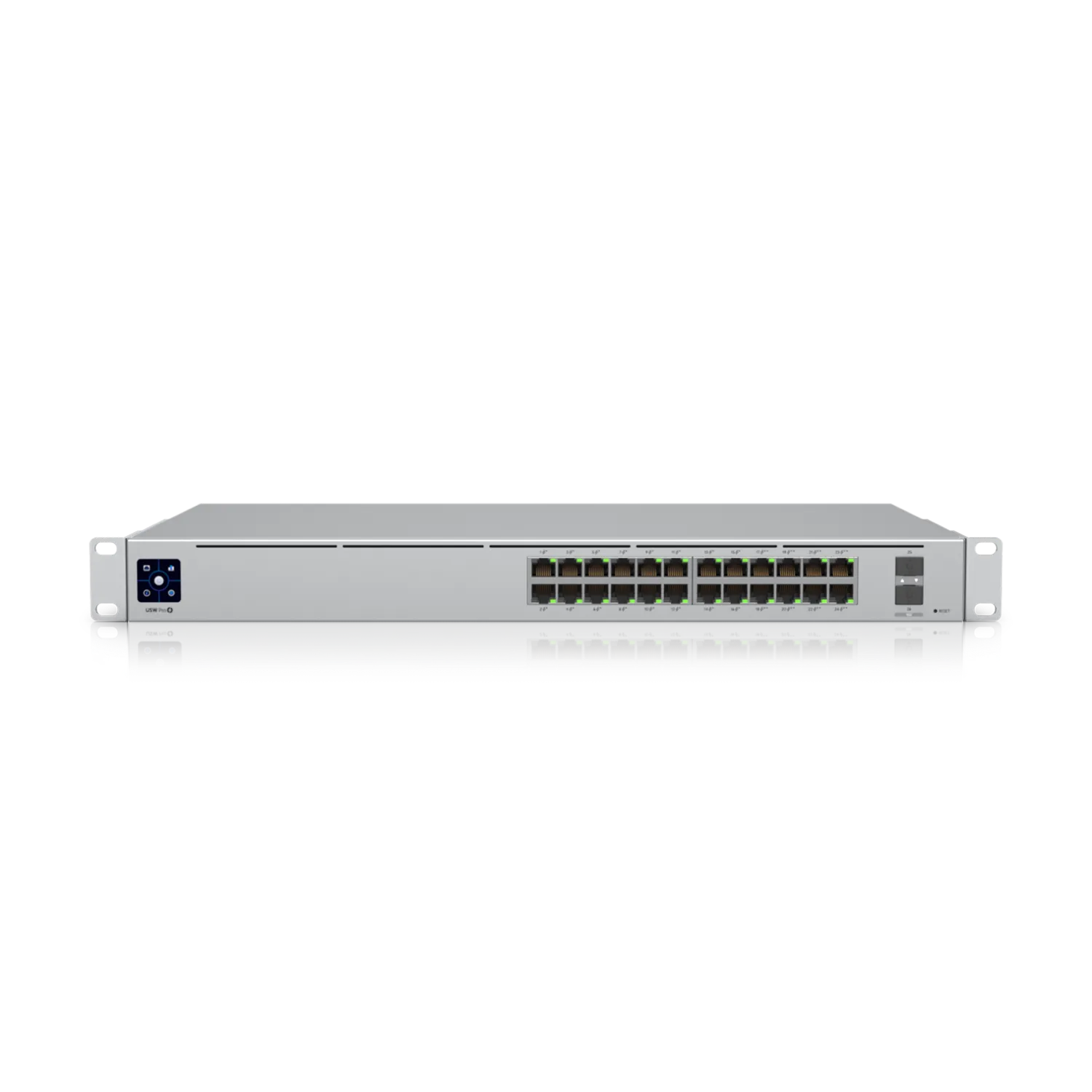 Ubiquiti Switch full managed Layer3 26 Port • 24x GbE • PoE Budget 400W • 8x PoE bt • 16x PoE at • 2x SFP+ • 19″ • UniFi • USW-Pro-24-POE Ubiquiti Switch full managed Layer3 26 Port • 24x GbE • PoE Budget 400W • 8x PoE bt • 16x PoE at • 2x SFP+ • 19″ • UniFi • USW-Pro-24-POE