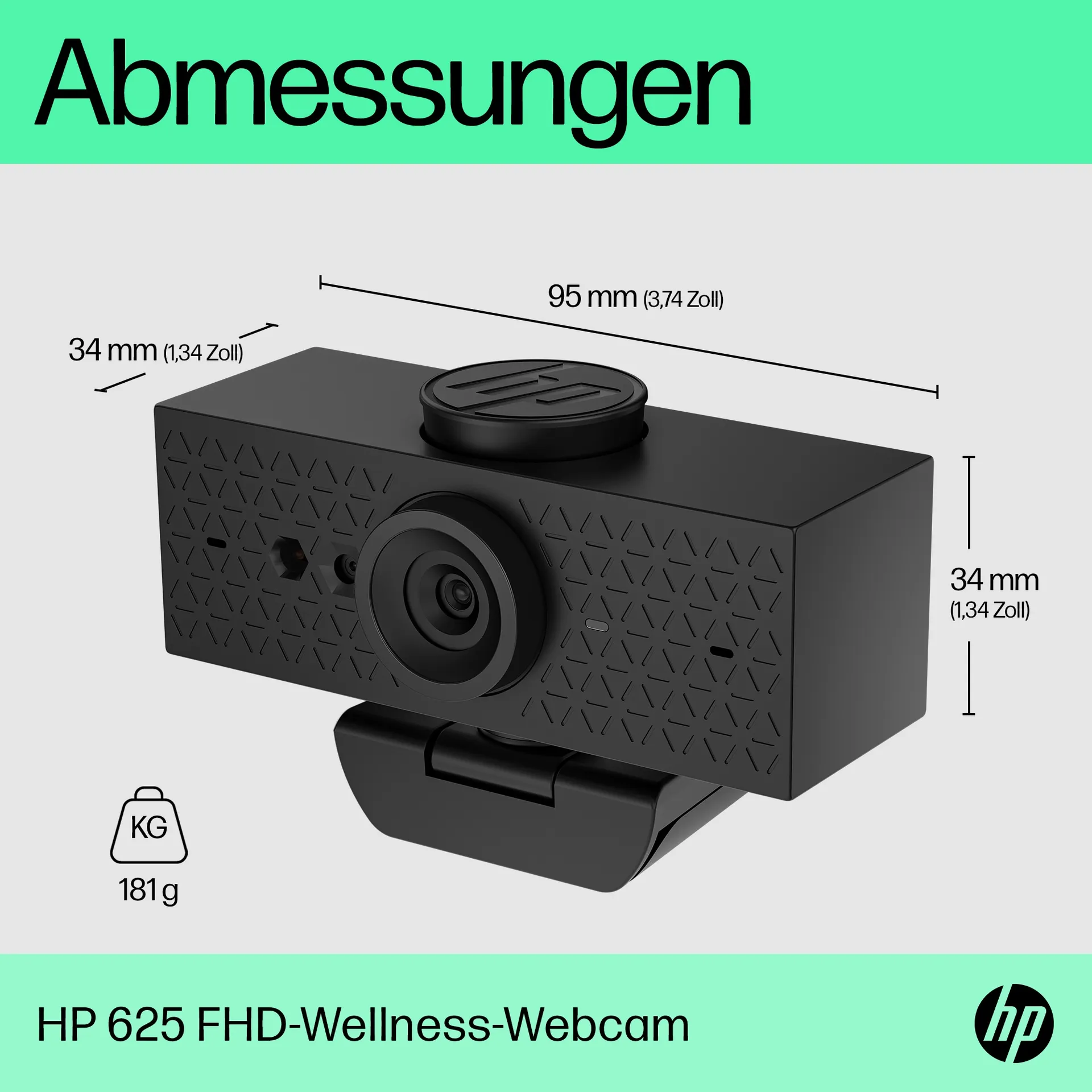 HP 625 FHD-Webcam – Bild 6