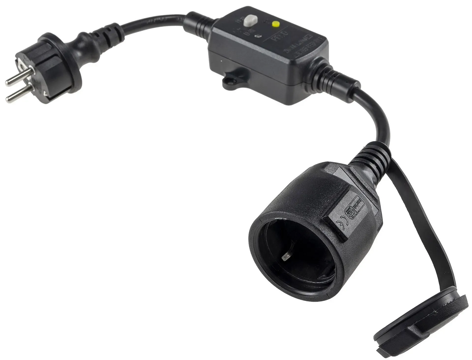Fehlerstromschutzadapter “CT-RCD” IP44 Zwischenstecker mit Kupplung / Stecker Fehlerstromschutzadapter “CT-RCD” IP44 Zwischenstecker mit Kupplung / Stecker